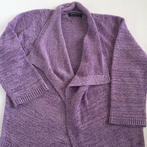 Jones new york purple cardigan